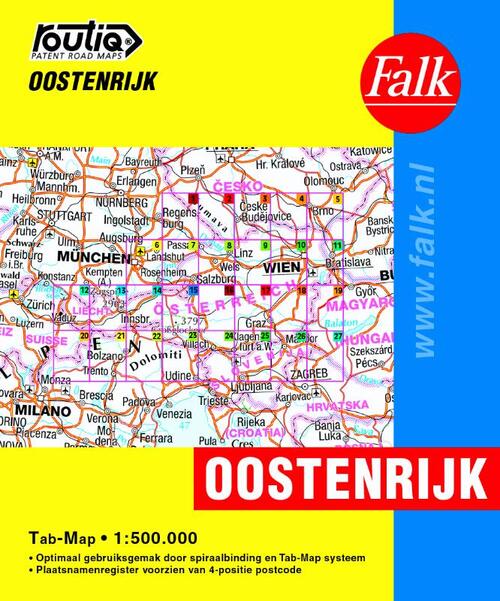 Falk autokaart - Oostenrijk Routiq