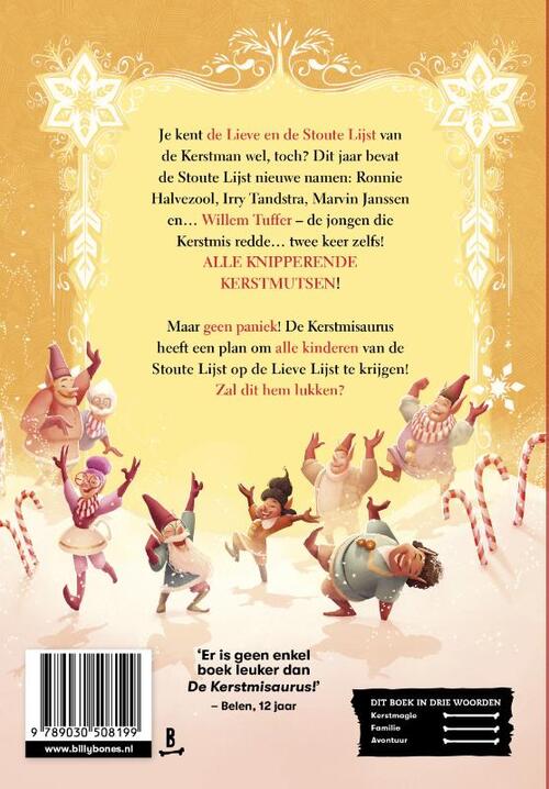 De Kerstmisaurus en de lijst met stoute kinderen