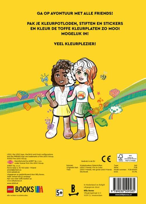 Het grote LEGO Friends kleurboek