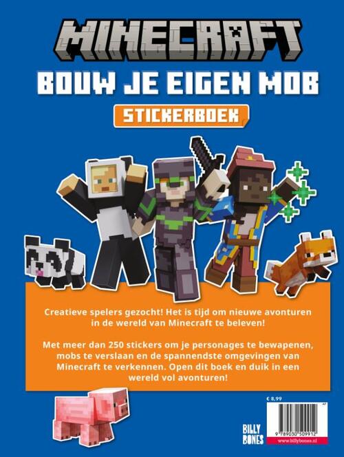 Minecraft Stickerboek - Bouw je eigen mob