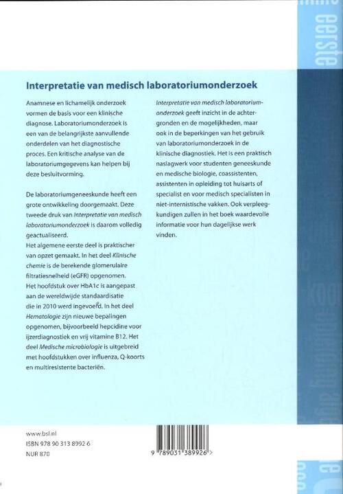 Interpretatie van medisch laboratoriumonderzoek