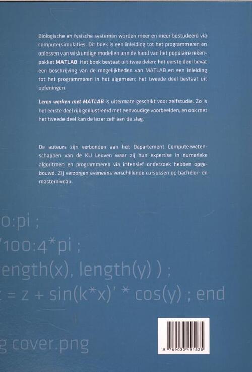 Leren werken met MATLAB