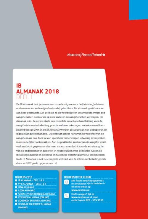 Nextens IB Almanak 2018