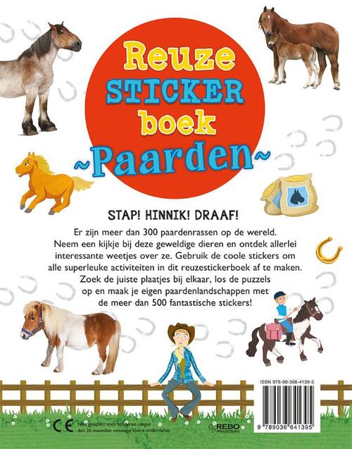 verwijderen Voor een dagje uit Geavanceerde Reuzestickerboek Paarden, Claire Sipi | Boek | 9789036641395 | Bruna