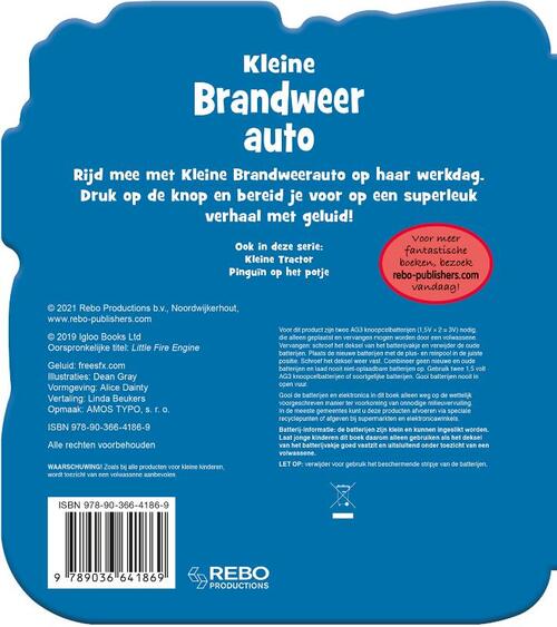 Geluidboek Kleine Brandweerauto