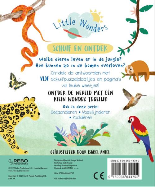 Jungledieren - Schuif en ontdek