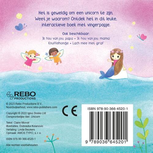 Unicorn - Vingerpopboek