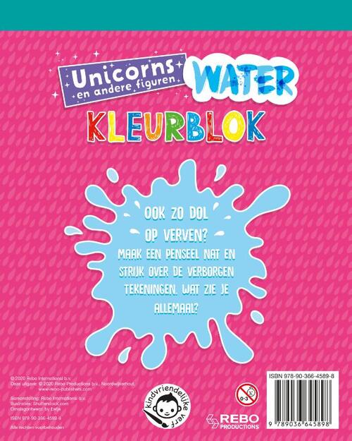 Waterkleurblok Unicorns