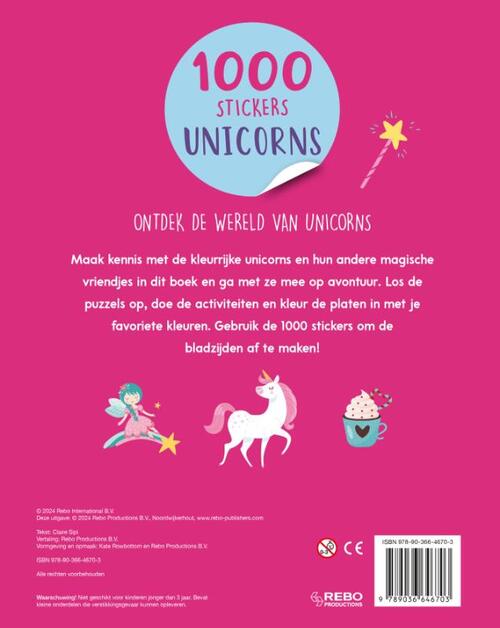 Unicorns - 1000 stickers
