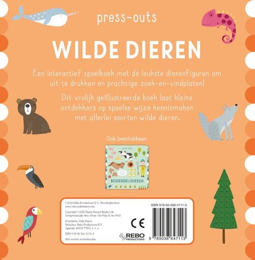 Press-outs - Wilde dieren