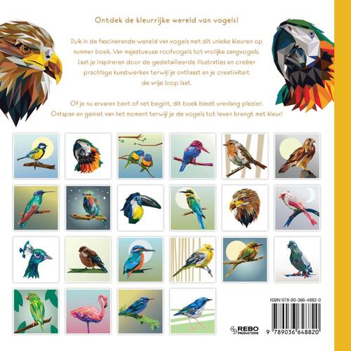 Vogels van de wereld - Kleuren op nummer