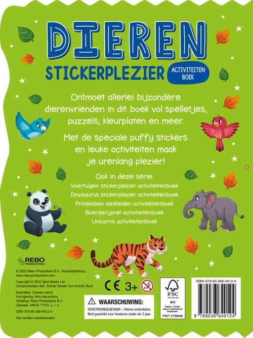 Dieren Stickerplezier activiteitenboek