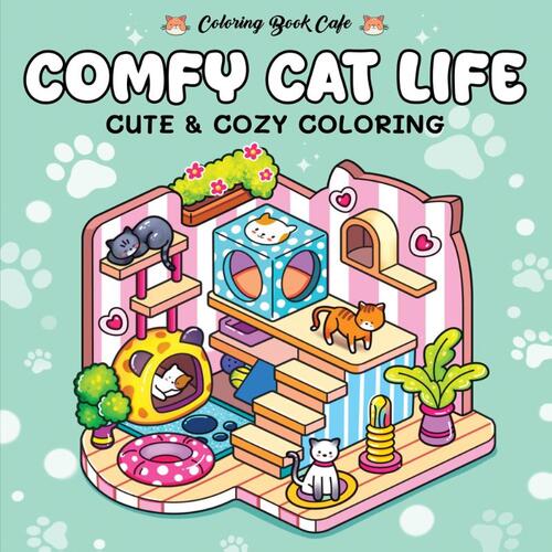 Comfy cat life - Coloring Book Cafe