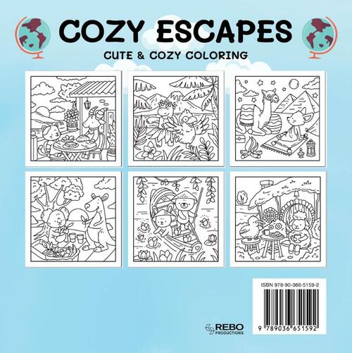 Cozy escapes - Coloring Book Cafe