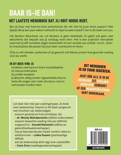Het Beukers menuboek