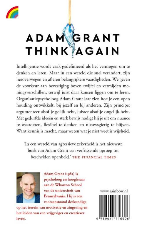 Think Again: De kracht van weten wat je niet weet