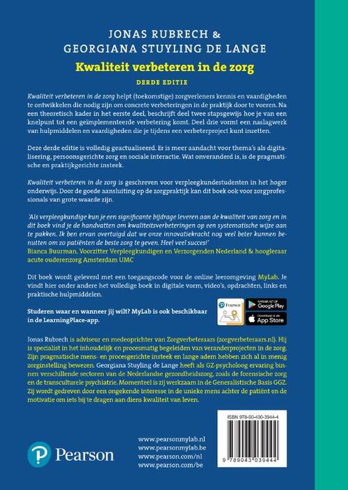 Kwaliteit verbeteren in de zorg, 3e editie met MyLab NL