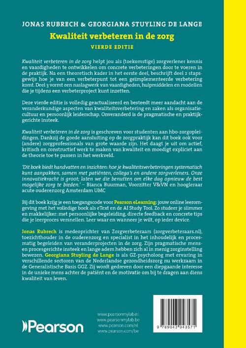 Kwaliteit verbeteren in de zorg, 4e editie met MyLab NL