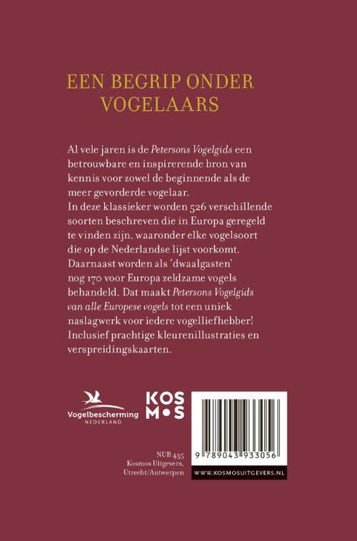 Petersons vogelgids van alle Europese vogels