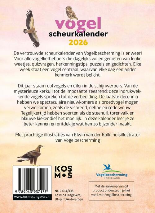 Vogelscheurkalender 2026
