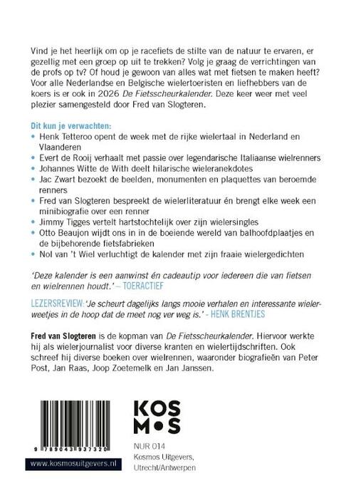 De Fietsscheurkalender 2026