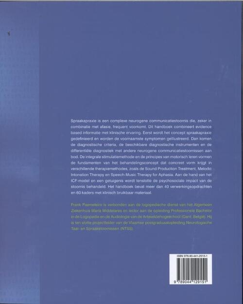 Handboek spraakapraxie bij volwassenen