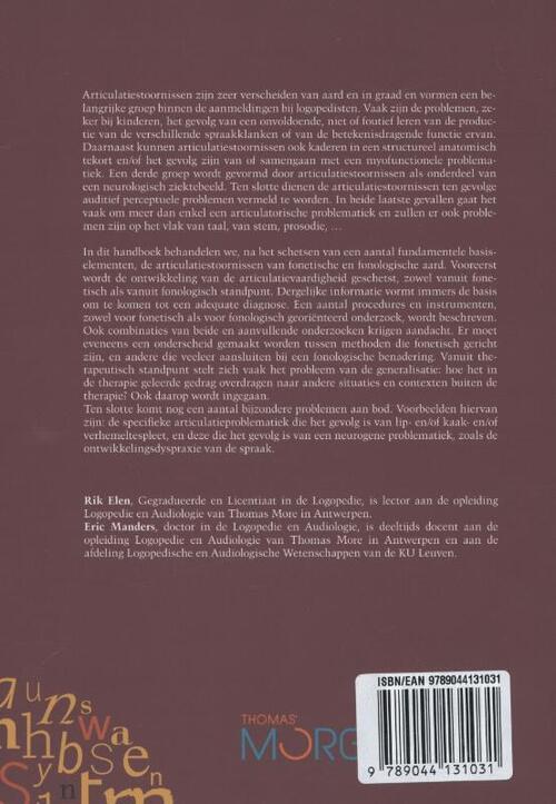 Articulatie en fonologische stoornissen