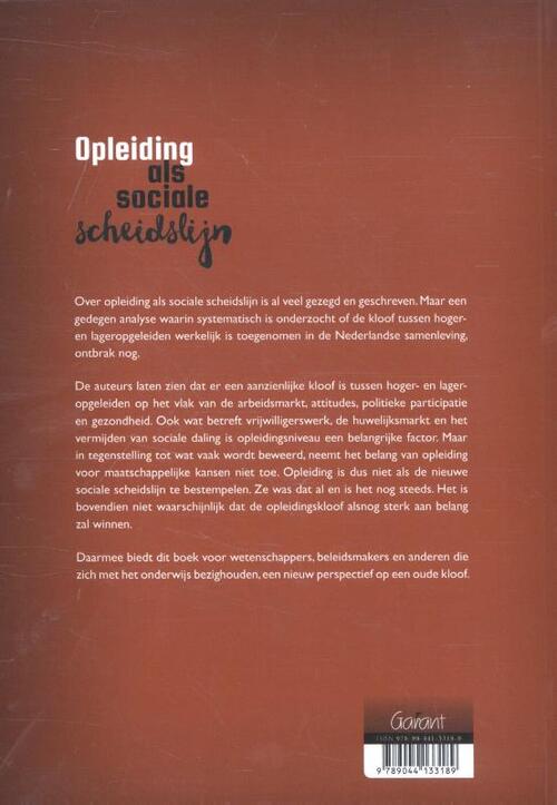 Opleiding als sociale scheidslijn