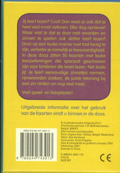 Speel- en leerkaarten - Ik leer lezen (6-7 j.)