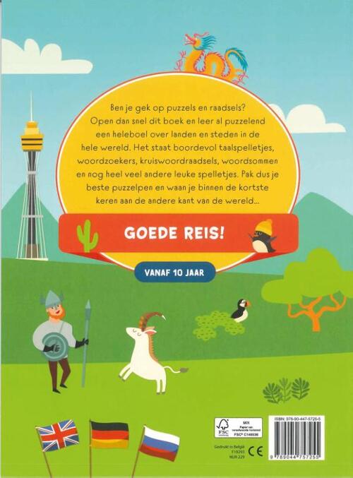 Reis rond de wereld spelletjesboek