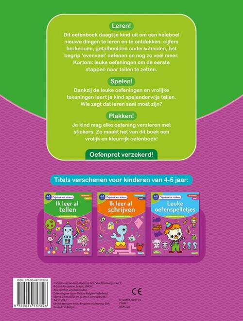 Oefenboek met stickers - Ik leer al tellen (4-5 j.)