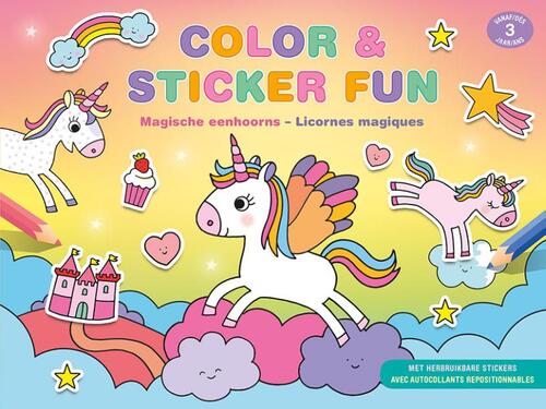 Color & Sticker Fun - Magische Eenhoorns