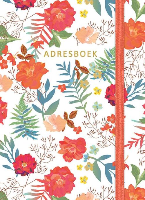 Adresboek (klein) - Flowers