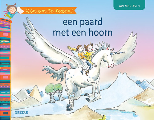 Een paard met een hoorn