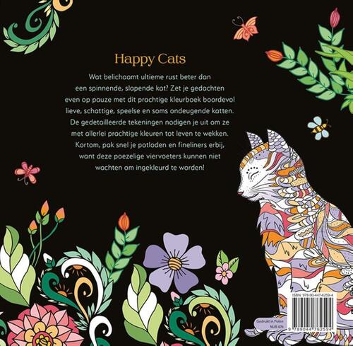 Happy Cats - Kleuren voor volwassenen