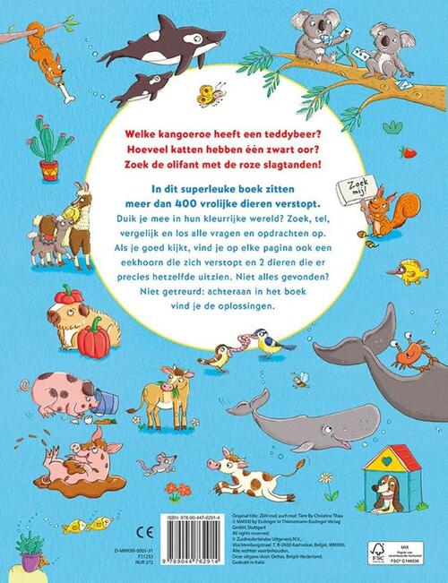 Tel- en zoekboek - Vrolijke dieren