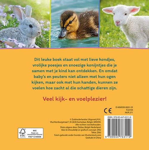 Baby's eerste voelboekje - Lieve dieren
