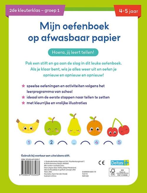Mijn oefenboek op afwasbaar papier