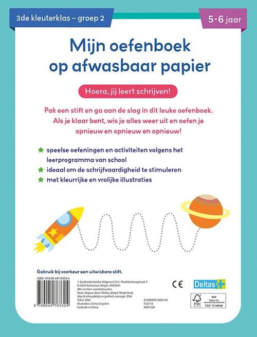Mijn oefenboek op afwasbaar papier