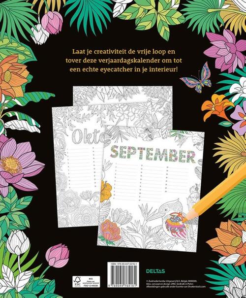 Happy birthday! Kleurkalender