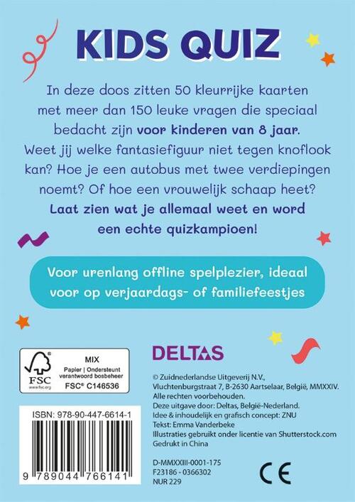 De allerleukste kids quiz (8 jaar)