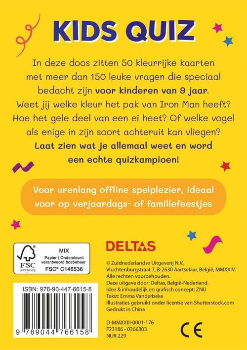 De allerleukste kids quiz (9 jaar)