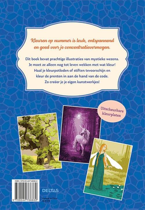 Kleuren op nummer voor volwassenen Fantasy