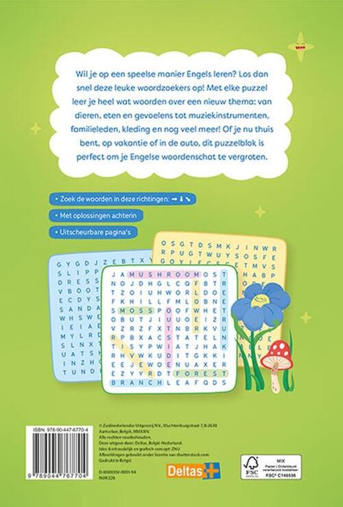 Ik leer Engels! woordzoekers