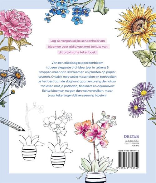 Stap voor stap bloemen leren tekenen
