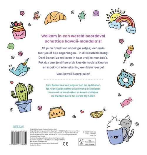 Kawaii Mandala kleurpret