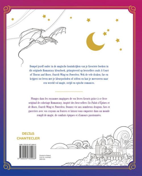 Romantasy Coloring kleurboek/livre de coloriage