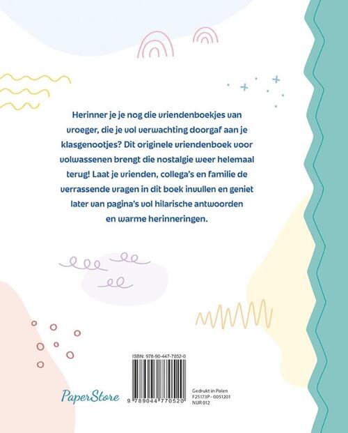 Het enige echte vriendenboek voor volwassenen