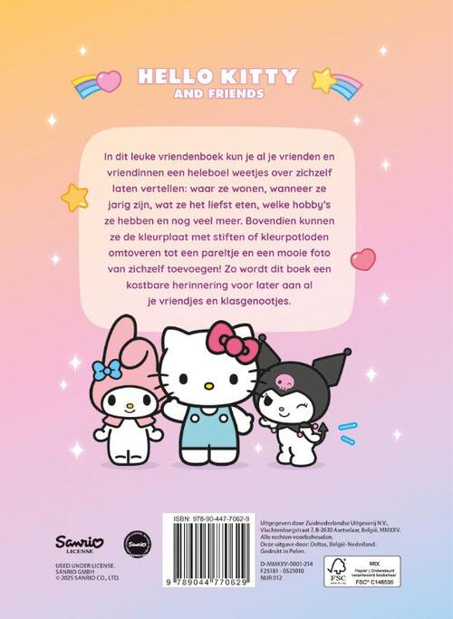 Hello Kitty vriendenboek