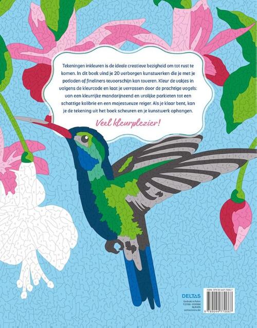 Vogels - Kleurplaten op nummer